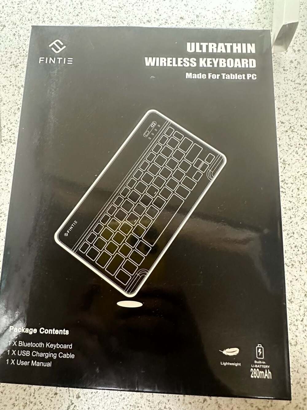 Fintie Ultrathin Wireless Bluetooth Keyboard for Tablet PC